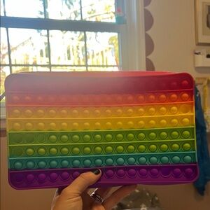 5/$30 Pop it sensory Pencil case Rainbow